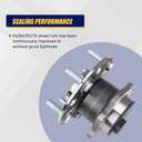 KUSATEC 512332 Rear 2PCS Wheel Bearing and Hub Assembly Compatible with Chrysler 200 2011-2014/Sebring 2007-2010;Dodge Avenger 2008-2014/Caliber 2007-2012;Jeep Compass Patriot 2007-2017, 5 Lug w/ABS