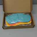 Boao 6 Pack Microwave Bowl Cozy Holder Safe Insulated Bowl Cozies Multipurpose Hot Heat Proof Soup Plate Holder to Prevent Hand from Heat and Maintain Food Warm(Natural Color)