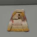 KYEESE Dog Sweater for Small Dogs Thick Cable Knit Dog Turtleneck Knitwear Warm with Sleeves Puppy Sweater Fuzzy, Brown, Small (Small (6-9lbs))