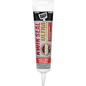 Kwik Seal Ultra Advanced Kitchen and Bath Siliconized Sealant, Clear, 5.5 Oz (7079818915)