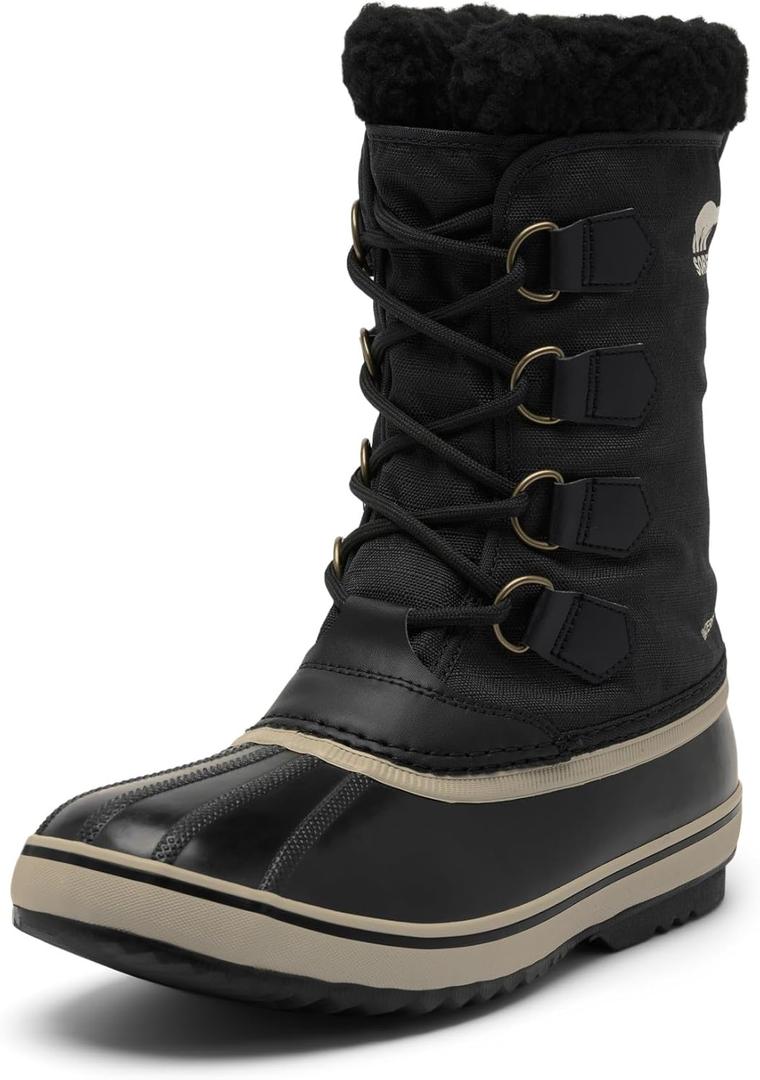 SOREL Men's 1964 Pac Nylon Waterproof Boot (12, Black/Ancient Fossil)
