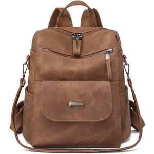 PU Leather Backpack Purse for Women Fashion Multipurpose Design Handbag