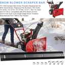 731-1033 Scraper Bars Snow Throwers Replacement for MTD 731-0778 73-017 Snow Blower, Compatible with All 20-Inch and 21-Inch MTD Snow Throwers, Double Sided Snow Blade Edge -Improve Snow Removal 2 PCS