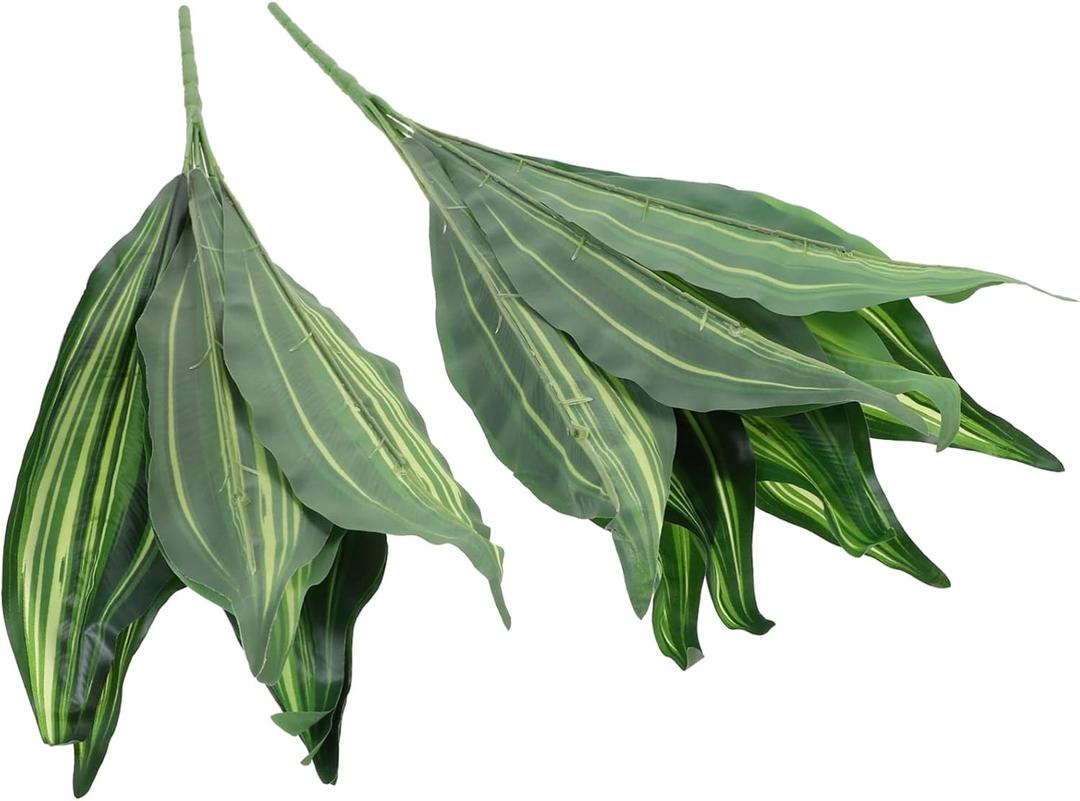 GALPADA 2pcs Elegant Fake Snake Plant Wall Decor Decorative Artificial Plants for Home Office