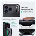 ESR for iPhone 17 Pro Max Phone Case with Stand, 23ft Military-Grade Drop Protection with Camera Control, Shock-Absorbing Rugged Cover, Compatible with MagSafe Accessories, Cyber Series, Black