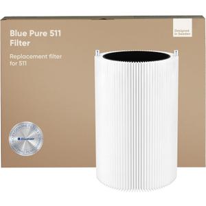 BLUEAIR Genuine Blue Pure 511 Replacement Filter for 511 Pure Air Purifiers - AHAM Certified, HEPASilent Dual Filtration, Removes 99.97% of Particles & Odors, Genuine Carbon Filter