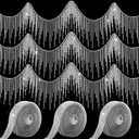 Suncalla 6 Pcs Rhinestone Fringe Trims and Self Adhesive Rhinestone Ribbons 3 Yard Crystal Diamond Tassel Chain & Bling Strip Tapes for Sewing Crafts DIY Clothing Wedding Dress Accessories (Tassel)
