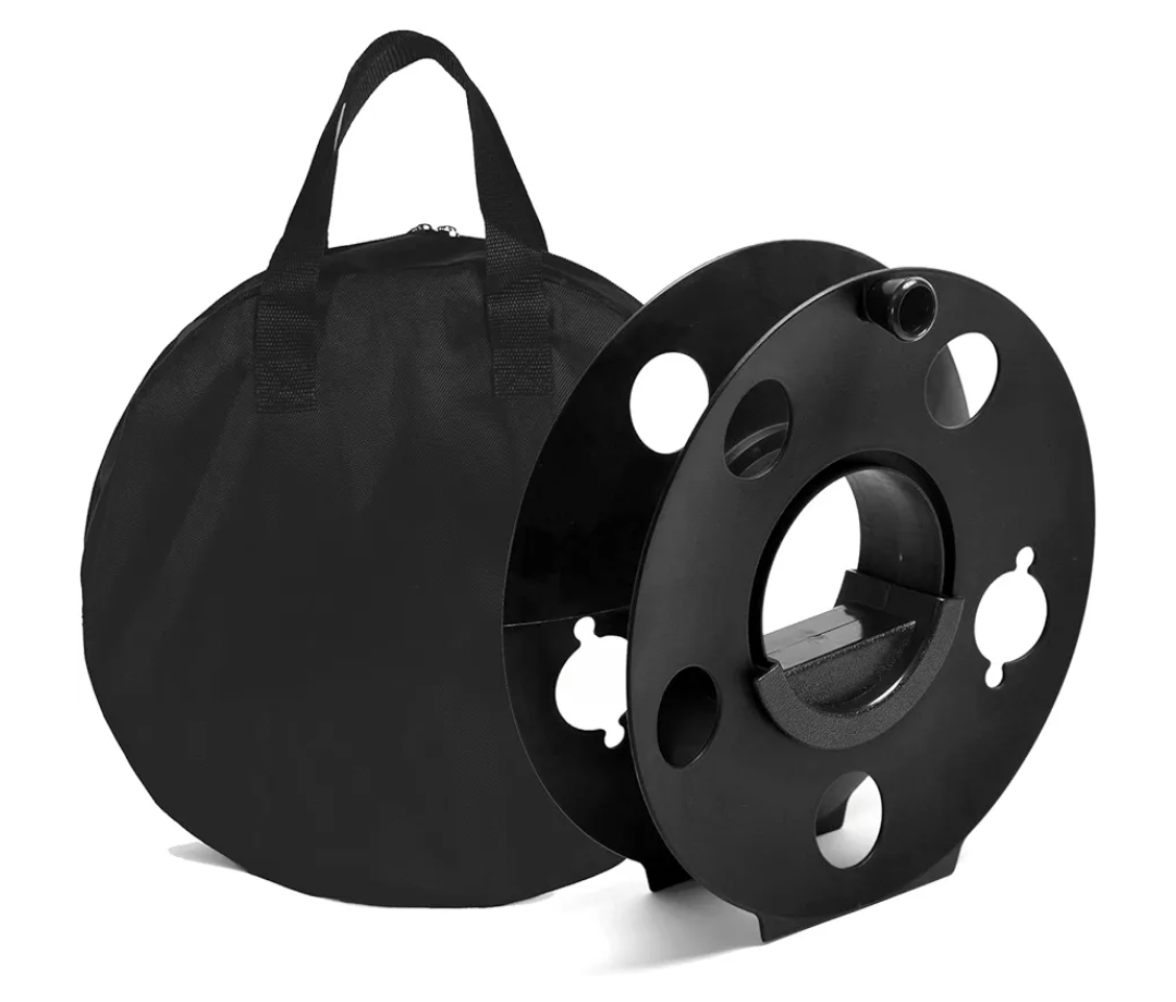 Portable Heavy Duty Cord Storage Reel 1 Pack Easy to Use with Center Rotating Handle 100 Feet for Outdoor Activities