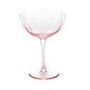Tabletops Unlimited Coupe Glass Set - Pink