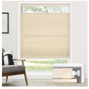 No Tools No Drill Cordless Cellular Shades, Top Down Bottom Up (TDBU) Honeycomb Shades for Home, Light Filtering Thermal Insulation Blinds for Windows, 44" W x 64" H, Beige