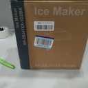 DUMOS Ice Maker Countertop, Ice Machine with Portable Handle, Basket and Scoop, 26lbs Daily, 9 Bullet Cubes in 6~8 Mins, Auto-Cleaning for Home, Kitchen, Office, Outdoors, RV Camping