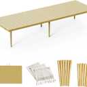 30x90 Inch Boho Low Picnic Wood Table - Foldable Design And And 2 Set Of Wood Table Leg For Sitting On The Floor Low Height Floor Picnic Table Encourage A Laid-back Vibe At Home Or In Nature