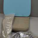 AAAAAcessories D-Shaped Chair Cushions, 2" Thick Dining Chair Pads with Ties and Removable, Machine-Washable Cover, 17" x 16", Set of 2, Oatmeal Beige