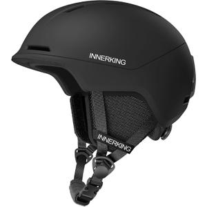InnerKing Ski Helmet, Lightweight Adult Snowboard Helmet with Sturdy PC Shell & Shock-Absorbing EPS Foam & Soft Lining, Adjustable Snow Sport Helmets 10 Vents Men/Women (S(20.4''-21.6''))