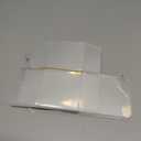 Jutieuo 100pcs Clear Single Chocolate Covered Ore Cookies Macaron Box for Wedding Favors Baby Shower 2.17"×2.17"×1.38" Inch, Party Favor Box with Ribbons for Candy Chocolate Mooncake