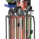 Trieez Extra Large Garden Tool Organizer for Garage, NEVER FALL OVER - Yard Tool Organizer Garage for Organization and Storage, Tool Rack for Shed, Outdoor, Tool Stand