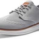Bruno Marc Men's KnitFlex Craft Mesh Oxfords Sneakers Casual Dress Lace-Up Lightweight Walking Shoes, Size 9, Grey, SBOX2406M