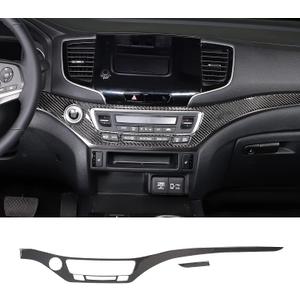 Center Console Panel Strip Trim for Honda Pilot 2016-2022, Carbon Fiber Automotive Center Consoles Cover Decals Protector Interior Accessories