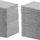 Rubbermaid All Purpose Microfiber Cleaning Cloth Towels, 50 Pack, 12"x12", Non-Scratch, Reusable/Washable for Cleaning/Wiping/Polishing for Home/Kitchen/Car