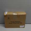 Cisily Kitchen Soap Dispenser Set Comes with Ceramics Sponge Holder, Gold Pumps, and Instant Dry Tray, Hand and Dish Soap Dispenser Set Suitable for Kitchen Decor and Accessories(Black & Gold) (4 Pack)