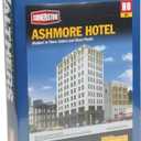 Walthers Cornerstone Ashmore Hotel 933-3764 HO Scale Model Railroad - Structure Kit, 8-5/8 X 4-7/16 X 13-7/8" 21.9 X 11.2 X 35.3cm