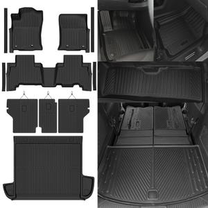 NQOQN Custom Fit Floor Mats for 2014-2019 Toyota Highlander
