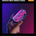 K&F CONCEPT 77mm Bilateral Blur Ghost Motion Filter Super Speed Effects for Camera Lens Clear Optical Glass with Cleaning Cloth