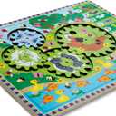 Melissa & Doug Wooden Animal Chase Jigsaw Spinning Gear Puzzle  24 Pieces Wooden Puzzle for Toddlers and Preschoolers, for Boys and Girls Ages 3+