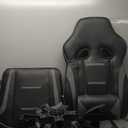 GTPLAYER Gaming Chair with Footrest, Big and Tall Game Chair 350lb Racing Style Computer Chair, Ergonomic Executive Office Chair High Back with Lumbar Support and Recliner, Light Gray
