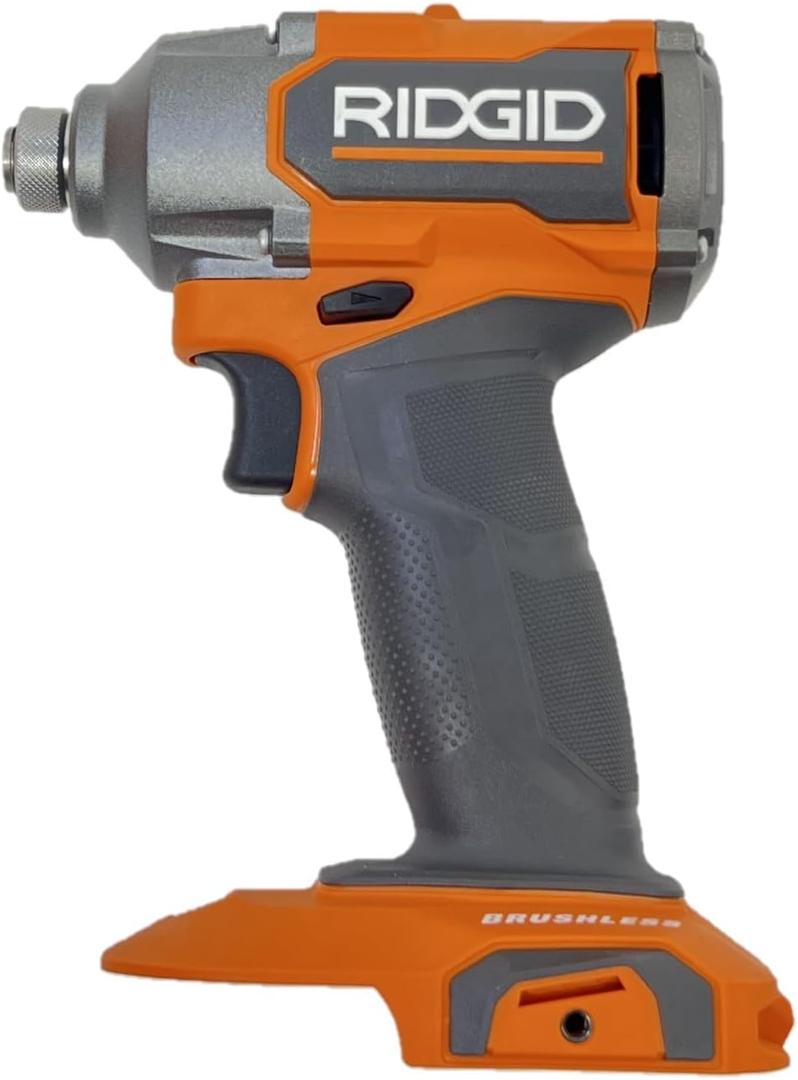 RIDGID 18V Brushless Cordless 1/4 in. Impact Driver R862301 (Tool Only), Orange
