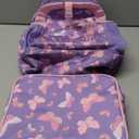 mommore Kids Backpack for Boys Girls 4-8 Kindergarten Elementary School Backpack with Lunch Box - 15 H Fit Folder (Purple Butterfly)