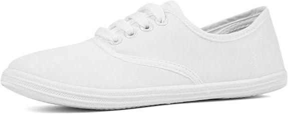 VenusCelia Women's Rainbow Lace Up Sneaker Shoes, Size 9