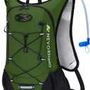 Lightweight Hydration Backpack, Running Backpack with 2L Water Bladder, Hydro Water Daypack for Cycling Hiking Rave for Men Women