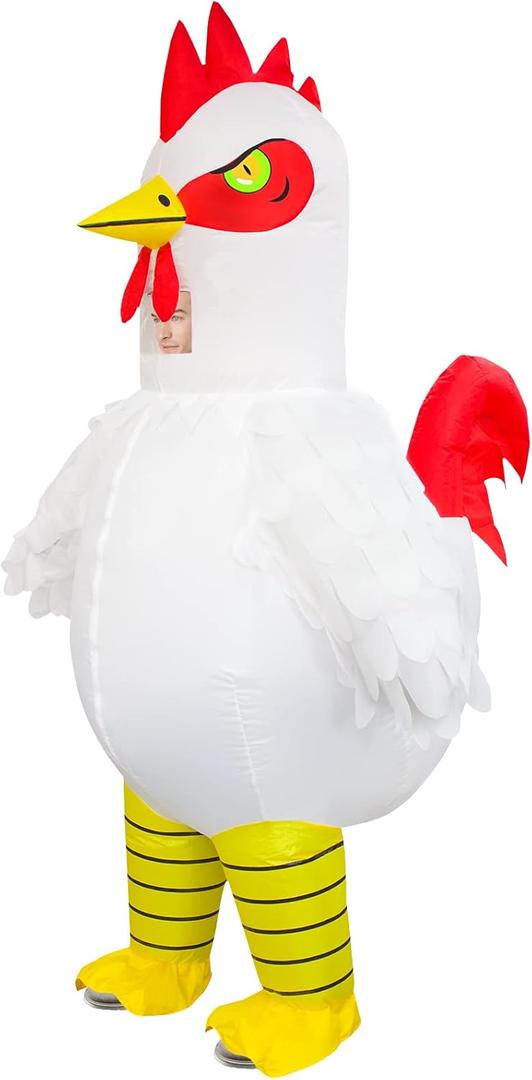 Seeds of Light Inflatable Chicken Costume Adult Funny Halloween Costumes Blow up Chicken Costumes for Men Women Cosplay Party Easter