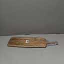 Acacia Wood Cutting Board and Large Charcuterie Board with Handle - Long Serving Board for Veggies, Bread, Cheese Board, Appetizers, and Picnic Celebrations, 24x7 Inch