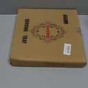 Square Pink Decorative Serving Tray with Handles, Versatile Ottoman Tray for Coffee Table, Entertaining, Outdoor Patio, Living Room, 13”*13”*1.6”