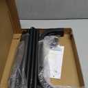 JIUYOTREE Metal Clothing Rack, 43.3 Inches Garment Rack with Bottom Shelf for Hanging Clothes, Coats, Skirts, Shirts, Sweaters, Black (43.3"W x 15.75"D x 61"H without wheels)