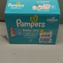 Pampers Diapers - Baby Dry - Size 0, 104 Count, Absorbent Disposable Newbort Diaper (Newborn)