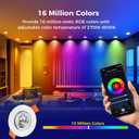 2 Inch Smart LED Recessed Lighting, 5W WiFi RGB Downlight, CCT 2700-6500K Dimmable Color Changing Recessed Ceiling Light, 110V Recessed Light Compatible with Alexa & Google Home with LED Driver 6 Pack