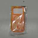 DOMAVER for iPhone 17 Pro Case, Magnetic Phone Case iPhone 17 Pro [Compatible with MagSafe] Slim Fit Flowers Floral Design Shockproof Protective Bumper Women Men Girls Boys Cover - Orange