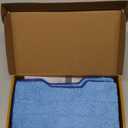 KEEPOW Reusable Mop Replacement Pads Compatible with Shark Vac Mop VM252 VM200 VM401 VM180 VM252GN VC205 VM250, Vacuum Mop Pads Refills for Hardwood Floor with Upgraded Dirt Chamber, Blue, 2+1+1 Pack