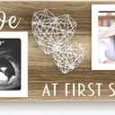 Baby Sonogram Picture Frame for 3" x 3" Ultrasound Photo - Pregnancy Announcements Ideas - Gender Reveal Baby-Shower Gift - New Mom Expecting Parents to Be Keepsake Gifts - Nursery Dcor (2-Opening Baby Picture Frame 3" x 3")