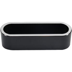 Metal Desktop Card Holder for Desk Stylish Aluminum Alloy Business Card Display Stand for Men Office Black 1 Pack