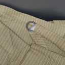 Amgo 24' x 24' x 33.9' Beige Right Triangle Sun Shade Sail Canopy Awning Fabric Cloth - UV Blockage, Water & Air Permeable, Heavy Duty Commercial Grade, Outdoor Patio Garden (We Make Custom Size)