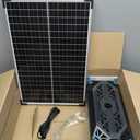 NFESOLAR Pond Filter Fountain with 70W Solar Panel, 660 GPH Water Pump, 10 FT Extension Cord, Solar Fountain Pump with Pond Filter Box Outdoor for Koi Ponds Water Feature Waterfall Pool