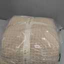 Amlie Home Waffle Throw Blanket for Couch, Soft Cozy Chenille Knit Blanket Warm Decorative Throw for Sofa, 50"x60", Beige