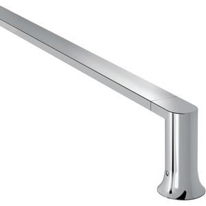 Moen Genta LX Chrome Modern 24-Inch Wall Mount Towel Holder Bathroom Single Towel Bar, BH3824CH