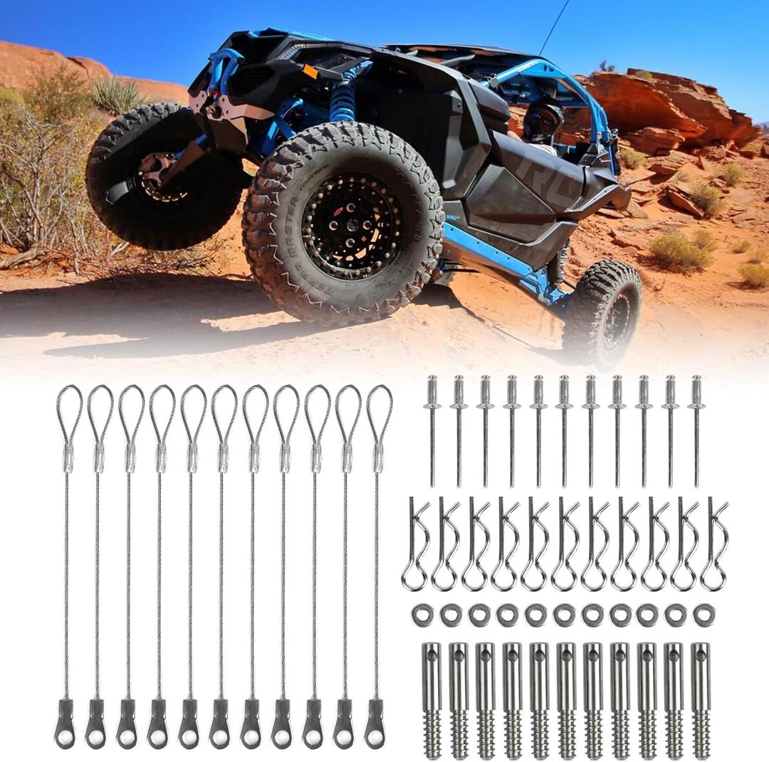 Clutch Cover Pin Kit for X3, PSLER Quick Release Belt Cover Tool Clutch Cover Gasket Kit Compatible with Maverick X3 2017 2018 2019 2020 2021 2022 2023 2024 2025 Replace#715005045