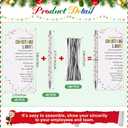 45 Set Glitter Christmas Pens Gifts Bulk Christmas Employee Appreciation Gifts Ballpoint Pens with Thank You Cards for Office Coworker Staff Team Teacher Nurse (Lights)