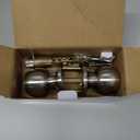 BESTTEN Keyed Entry Door Knob with Lock, Interior and Exterior Door Lock, Standard Ball, Satin Nickel